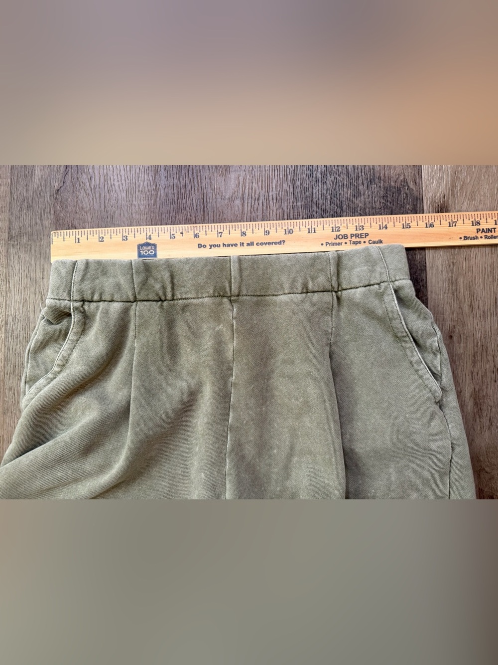 aerie Olive Pull-On Terry Cotton Shorts Size Medium - Picture 6 of 12